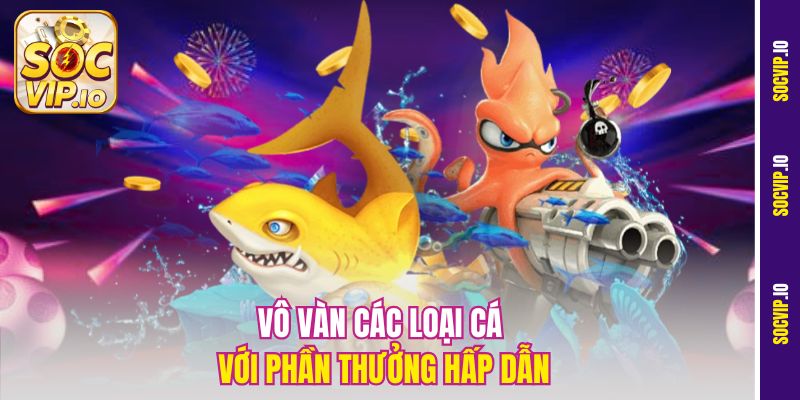 Vô vàn các loại cá với phần thưởng hấp dẫn